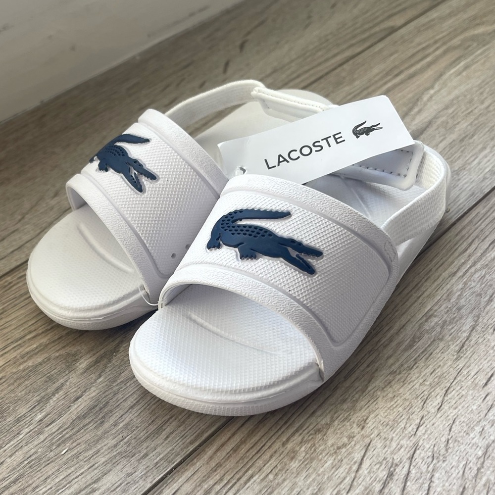 Lacoste Toddler Slides Size 9 NWT